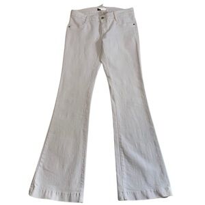 James Jeans Juliette white denim flare jeans, 32, bohemian, hippie, festival